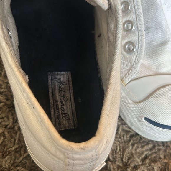Converse Jack Purcel! Canvas Low White Size 7 - Picture 5 of 7